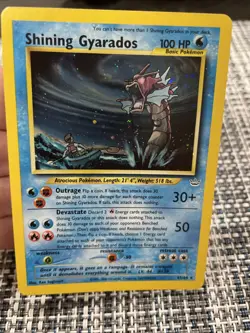 Pokemon TCG Shining Gyarados Holo Neo Revelation NM + Holo swirl - Image 3
