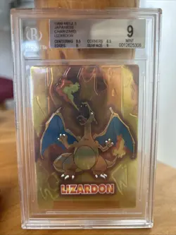 1999 Pokemon Meiji 3 Japanese Charizard Lizardon BGS 9 - Image 1