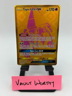 Pokemon Sun & Moon Hidden Fates - Tapu Lele GX SV94 - Shiny Vault Holo Full Art - Image 1