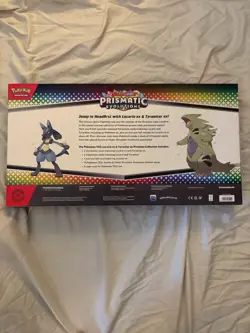 Pokemon Prismatic Evolution Lucario Ex Tyranitar Ex Premium Collection - Image 4