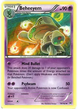 Pokemon - Beheeyem - 74/162 - Uncommon - XY - BREAKthrough - NM - Image 1