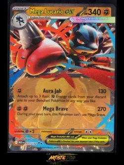 2025 Pokemon Mega Evolutions - Mega Lucario ex 077/132 NM-MNT - Image 1