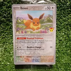 (Damaged) TCG 151 PRISMATIC EVOLUTIONS SEALED EEVEE 074/131 POKEMON DAY Promo - Image 3