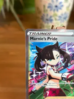 Pokemon Marnie's Pride 171/172 Full Art Supporter Swsh 09 Brilliant Stars Holo - Image 5