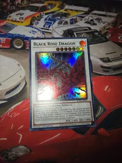 Yu-Gi-Oh! Black Rose Dragon (UR) RA04-EN057 Quarter Century Stampede 1st Edition - Image 3