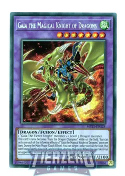 Yugioh Gaia the Magical Knight of Dragons MP21-EN124 Secret Rare 1st Edition - Image 1