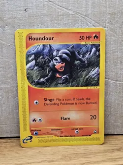 Houndour 86/147 Aquapolis Non-Holo Vintage Pokemon Card TCG - Image 1