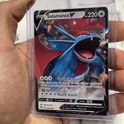 Salamence V 143/189 - Darkness Ablaze - Ultra Rare Pokemon Card - Near Mint (NM) - Image 2