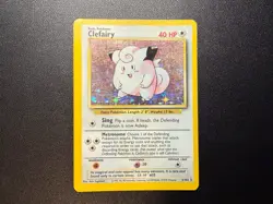 Pokemon TCG Clefairy Base Set Holo Unlimited Rare Card 5/102 - Image 3