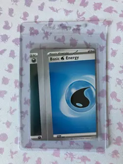 Pokemon TCG Miscut Error Water / Dark Energy Card - Image 1
