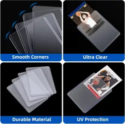 1000 Card Sleeves Top Loaders for Cards, 500 Toploaders + 500 Penny - Image 3
