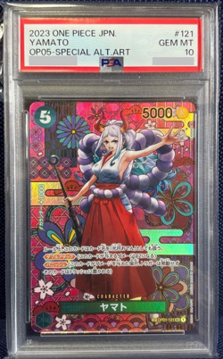 One Piece PSA 10 Yamato OP01-121 SEC Special Rare Japanese Card Game - Image 1