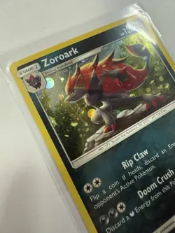 Pokemon Zoroark SM89 Sun & Moon Holo Ultra Rare Black Star Promo Pokemon Card - Image 2