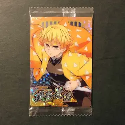 Y2123 Zenitsu Agatsuma Demon Slayer Demon Slayer Kimetsu No Yaiba Wafer Card S27 - Image 1