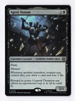 Agent Venom (Foil) 0049 (R) MTG Marvel's Spider-Man (SPM) - Image 1
