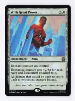 With Great Power . . . (Foil) 0024 (R) MTG Marvel's Spider-Man (SPM) - Image 1