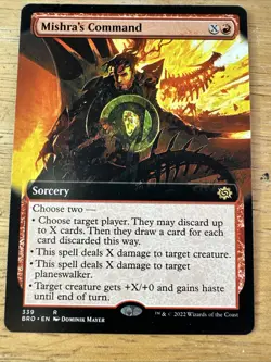 Mtg Mishra's Command. Extended Art. The Brothers' War. Pack Fresh - Image 1