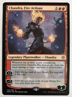 Chandra, Fire Artisan LP War of the Spark MTG Wizards of the Coast Magic - Image 1
