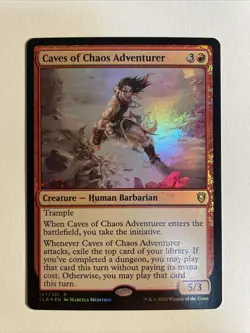 1x Mtg Baldur's Gate Caves Of Chaos Adventurer Foil NM/M Magic The Gathering - Image 1
