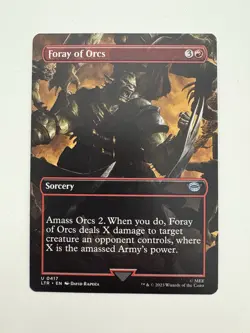 Foray of Orcs Borderless MTG Magic the Gathering Card NM Near Mint LTR - Image 1