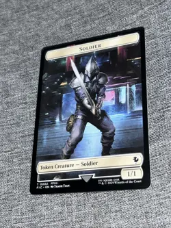 Soldier Rebel 2-Sided 0002 0007 MTG FIC Token NM/M Regular - Image 1