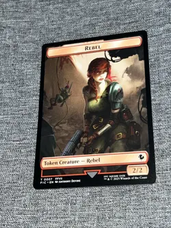 Soldier Rebel 2-Sided 0002 0007 MTG FIC Token NM/M Regular - Image 2