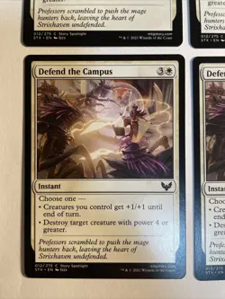 4x Mtg Strixhaven Defend The Campus NM/M Magic The Gathering - Image 2