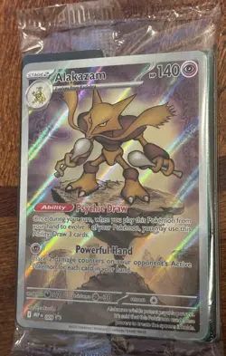 Alakazam 009 Mega Evolutions Black Star Promo Pokemon TCG Sealed NM + Dividers - Image 1