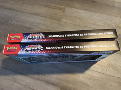 Pokemon Prismatic Evolutions Lucario EX and Tyranitar EX Premium Collection X2 - Image 2