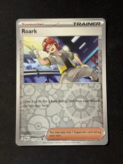 2023 Pokemon Paradox Rift Trainer Supporter Roark 173 /182 Reverse Holo - Image 1