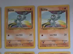 6 LOT Pokemon x4 MACHOP & x2 MACHOKE 1st Edition # 52/102 ~ 34/102 Mint MT VTG - Image 3