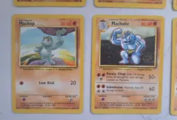 6 LOT Pokemon x4 MACHOP & x2 MACHOKE 1st Edition # 52/102 ~ 34/102 Mint MT VTG - Image 4