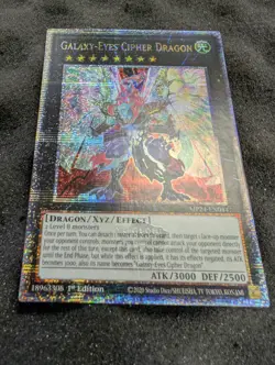 Yugioh Galaxy-Eyes Cipher Dragon - MP24-EN044 Quarter Century Secret Rare QCSR - Image 1