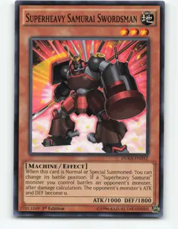 Superheavy Samurai Swordsman DUEA-EN012 1st Edition YuGiOh Card - Image 1