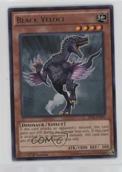 Black Veloci 1st Ed. YuGiOh Battle Pack 3: Monster League #BP03-EN037 - Image 1