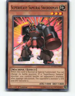 Superheavy Samurai Swordsman DUEA-EN012 1st Edition YuGiOh Card - Image 1