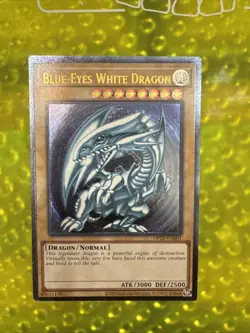 Yugioh Blue-Eyes White Dragon OP28-EN001 OTS Ultimate Rare Near Mint NM - Image 1