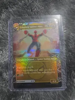 MTG Spider-Man Peter Parker Borderless Showcase Foil Unplayed - Image 2
