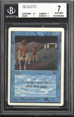 1993 MAGIC: THE GATHERING UNLIMITED TIME WALKER BGS 7 - Image 1
