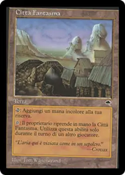 Ghost Town (Citta Fantasma) Italian Version [Tempest] MTG THB ~Unplayed NM~ - Image 1