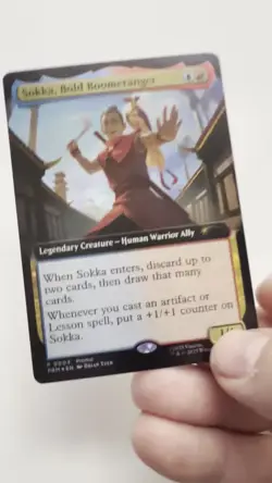 Sokka Bold Boomeranger (Extended Art) Foil MagicCon Atlanta Exclusive MTG Avatar - Image 2