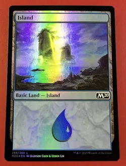 1x Island | FOIL 266/280 | M20 Core Set 2020 | MTG Magic Cards - Image 1