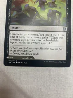 MTG Malakir Rebirth Malakir Mire 111 Zendikar Rising ZNR Uncommon Regular x2 - Image 5