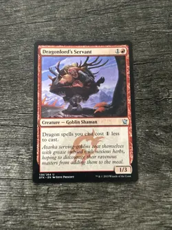 MTG 1x Dragonlord's Servant x1 LP Dragons of Tarkir - Image 1