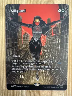Silkguard - Borderless Marvel's Spider-Man MTG Non Foil - Image 1