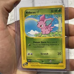 Pokemon Nidoran TCG Card Aquapolis 96/147 Vintage Pokemon Nintendo Near Mint NM - Image 2