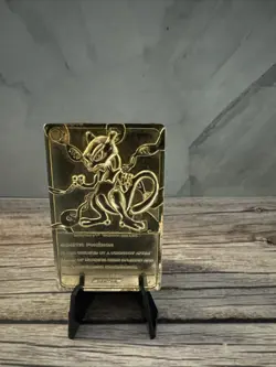 1999 BK 23k Gold Plated Mewtwo Pokemon Card! In original plastic casing - Image 2