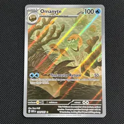 Pokemon TCG Omanyte Illustration Rare Card #180/165 Scarlet and Violet 151 - Image 4
