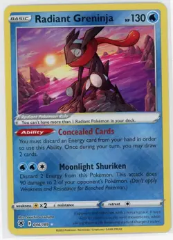 Pokemon Radiant Greninja Holo Rare 046/189 Astral Radiance 2022 | Near Mint - Image 1