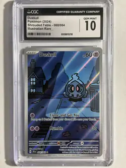 Duskull 068/064 - Shrouded Fable Illustration Rare Pokemon TCG GEM MINT CGC 10 - Image 1